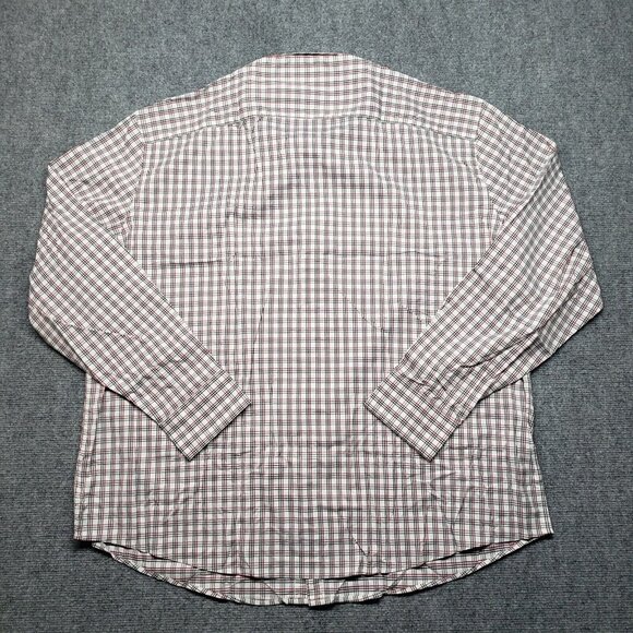 UNTUCKit Rosedale Red Shirt Mens 3XLC Plaid Long Sleeve Button Up Nylon New - Picture 9 of 10